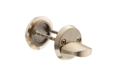 DOOR LEVER+ESCUTHEON ABLOY BRASS/BRUSHED 037+807