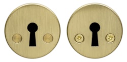 ESCUTCHEON ABLOY 001A BRUSHED BRASS