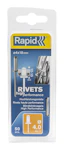 RIVET RAPID 4.0X18MM H.PERF 50PCS