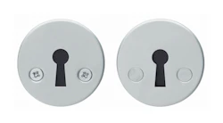 NYCKELHÅLSSKYLT ABLOY 001A Fe BORSTAD KROM