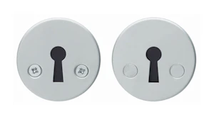 abloy Nyckelhålsskylt abloy 001a fe borstad krom