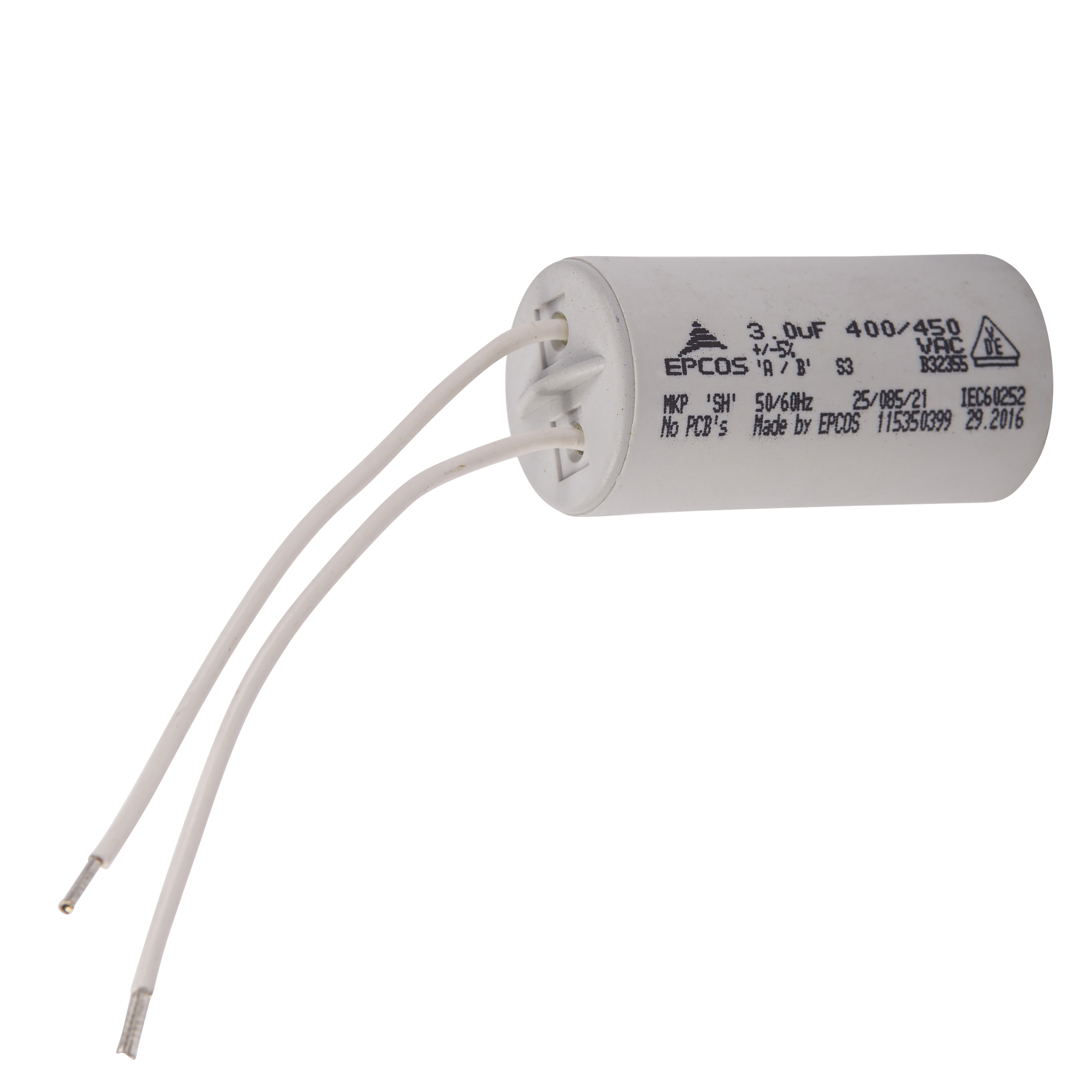 Kondensator m/ledn 100mm 3uF P2