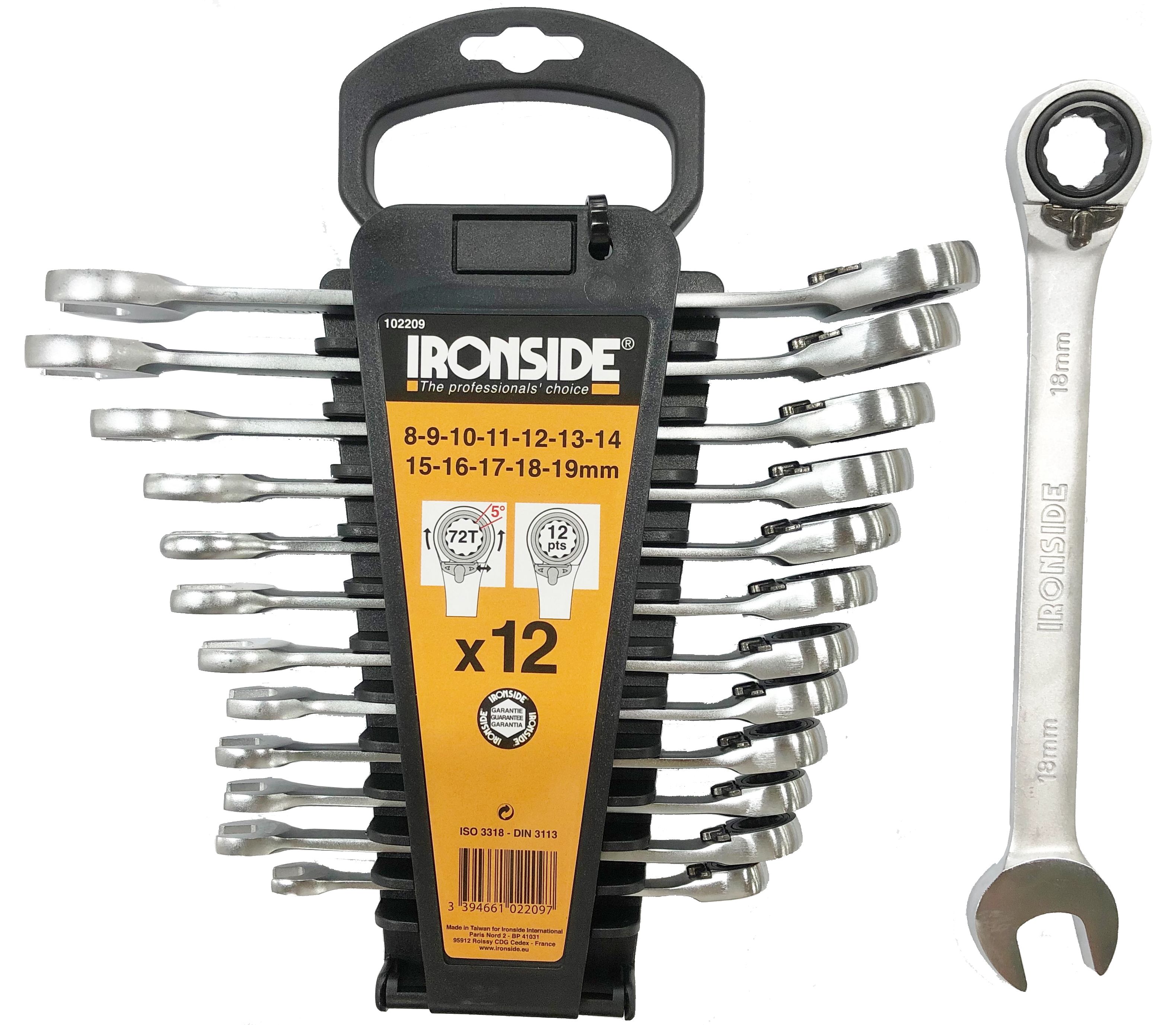SPÄRRKOMBINYCKEL SET IRONSIDE 12 PCS