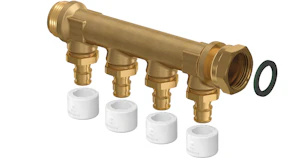 uponor Qe fördelare uponor 4-delad 15mm k/k35 ms