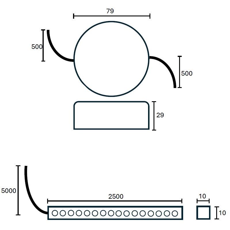 onnline Bastuarmatur ip44/65 2700k 2,5m 260lm/m