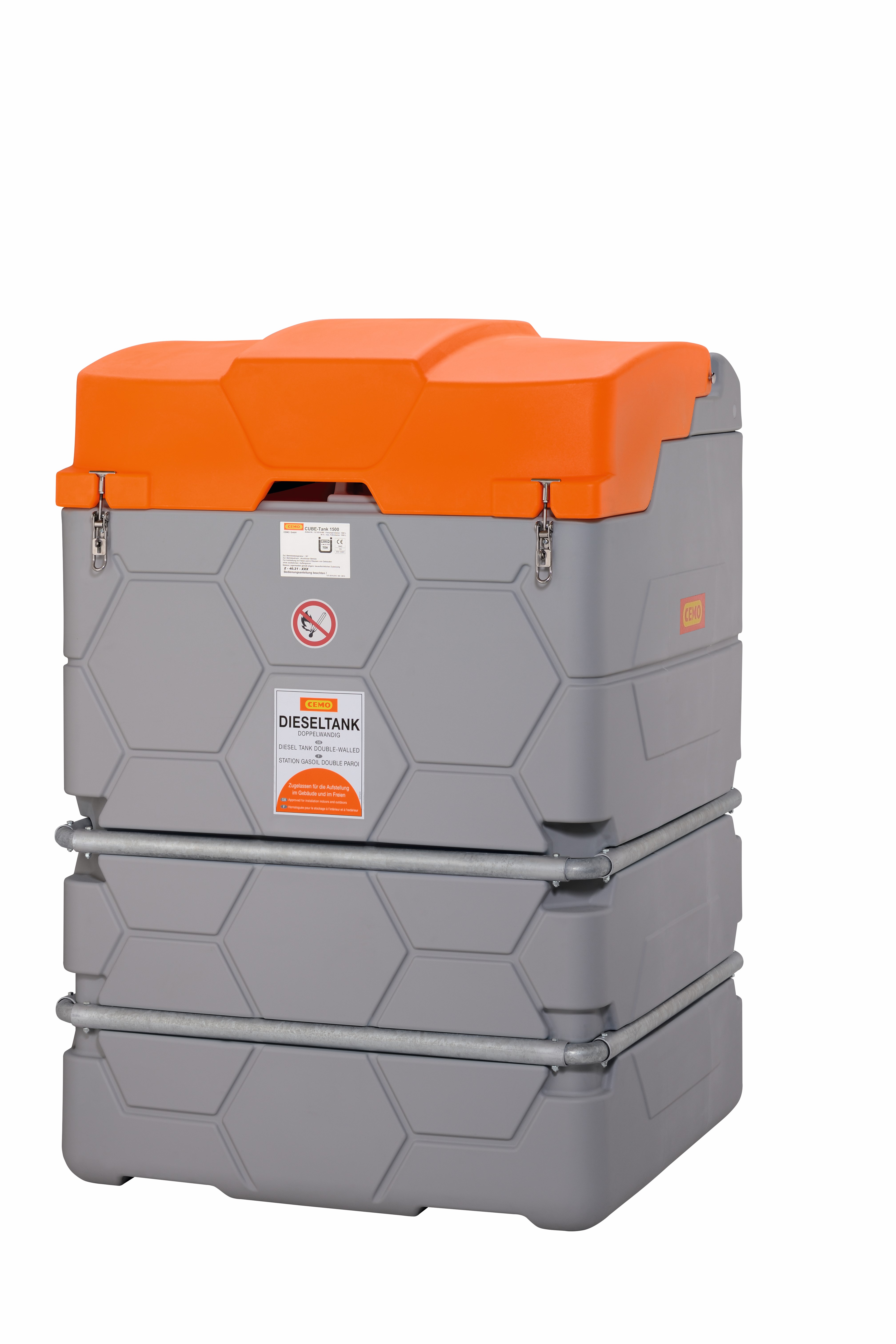 CUBE-DIESELSÄILIÖ 2 500L ULKOKÄYTTÖÖN BASIC