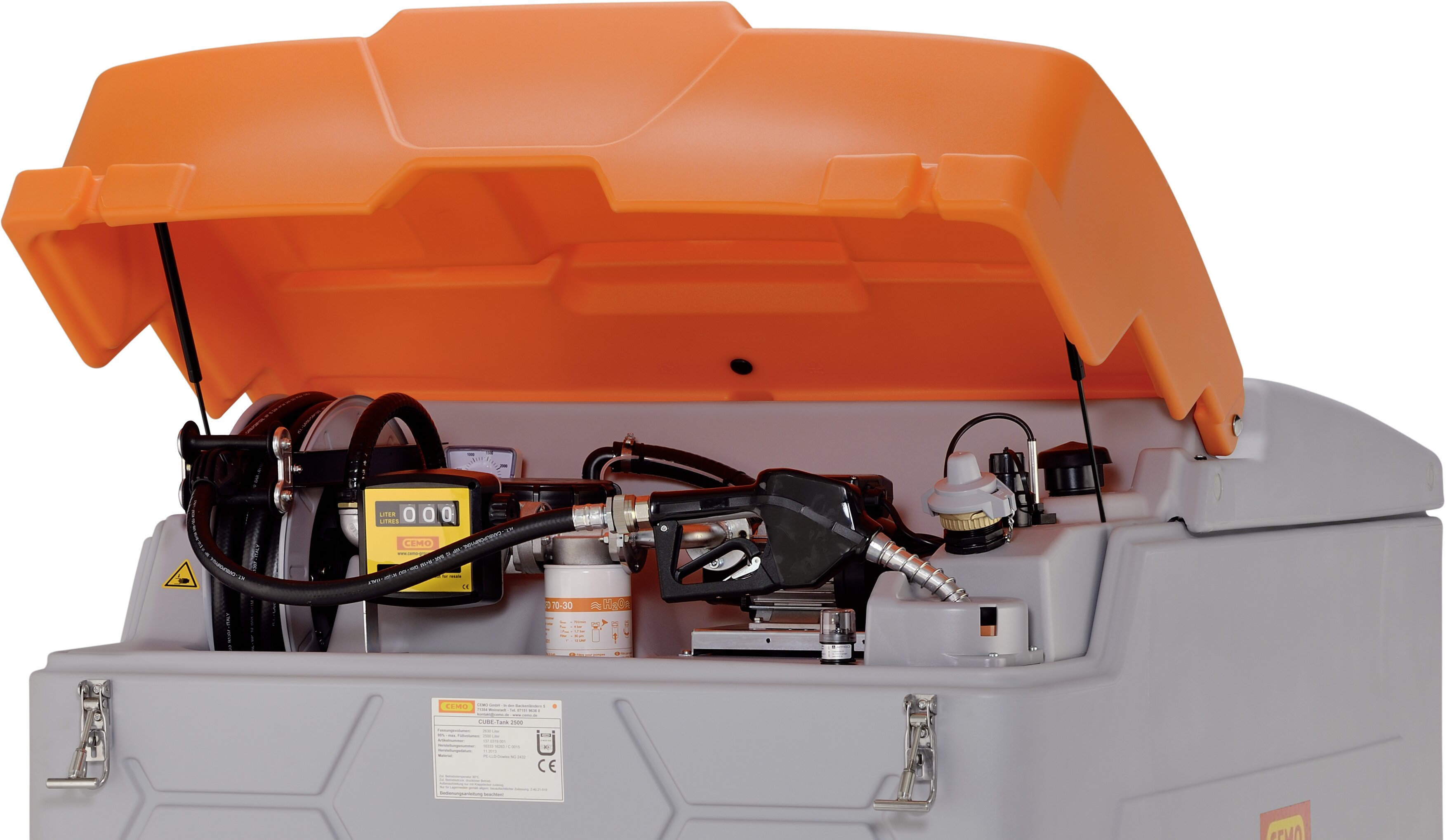 cemo Cube dieseltank 2 500l outside use premium