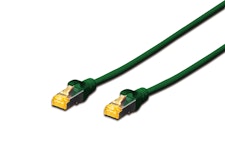 CONNECTING CABLE CAT6A S-FTP 0,5m GREEN