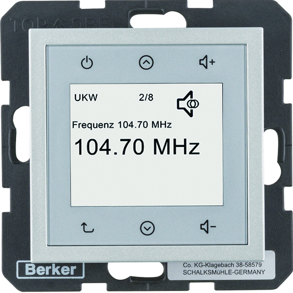 hager Radio 87.5-108mhz touch alu