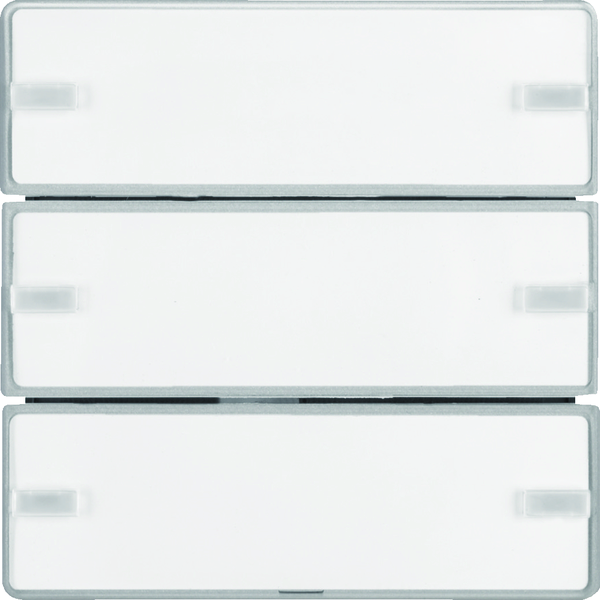 hager Push button knx q.1/q.3 6pb lp/rgb-sl alu