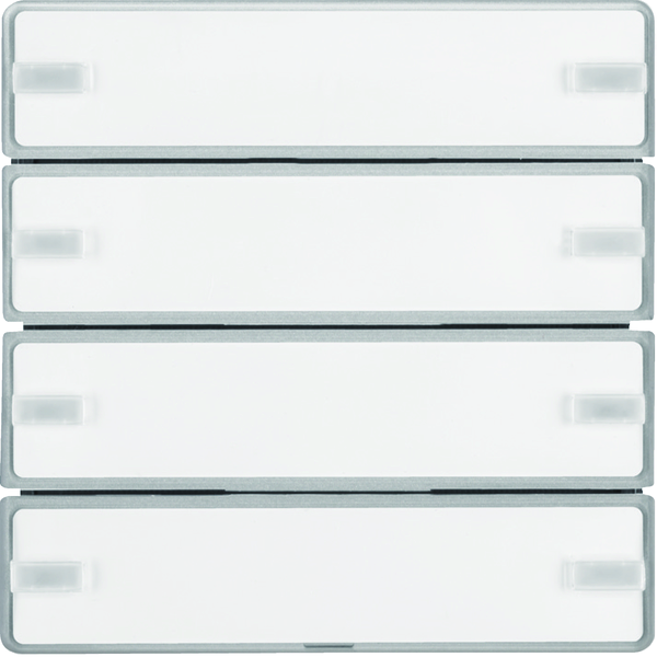 hager Push button knx q.1/q.3 8pb lp/rgb-sl alu