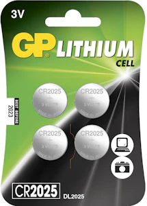 gpbm nordic Batteri lithium cr2025 4-pakk