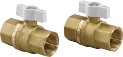 CLOSING VALVE PAIR UPONOR 1 FT STRAIGHT FOR MANIFOLD