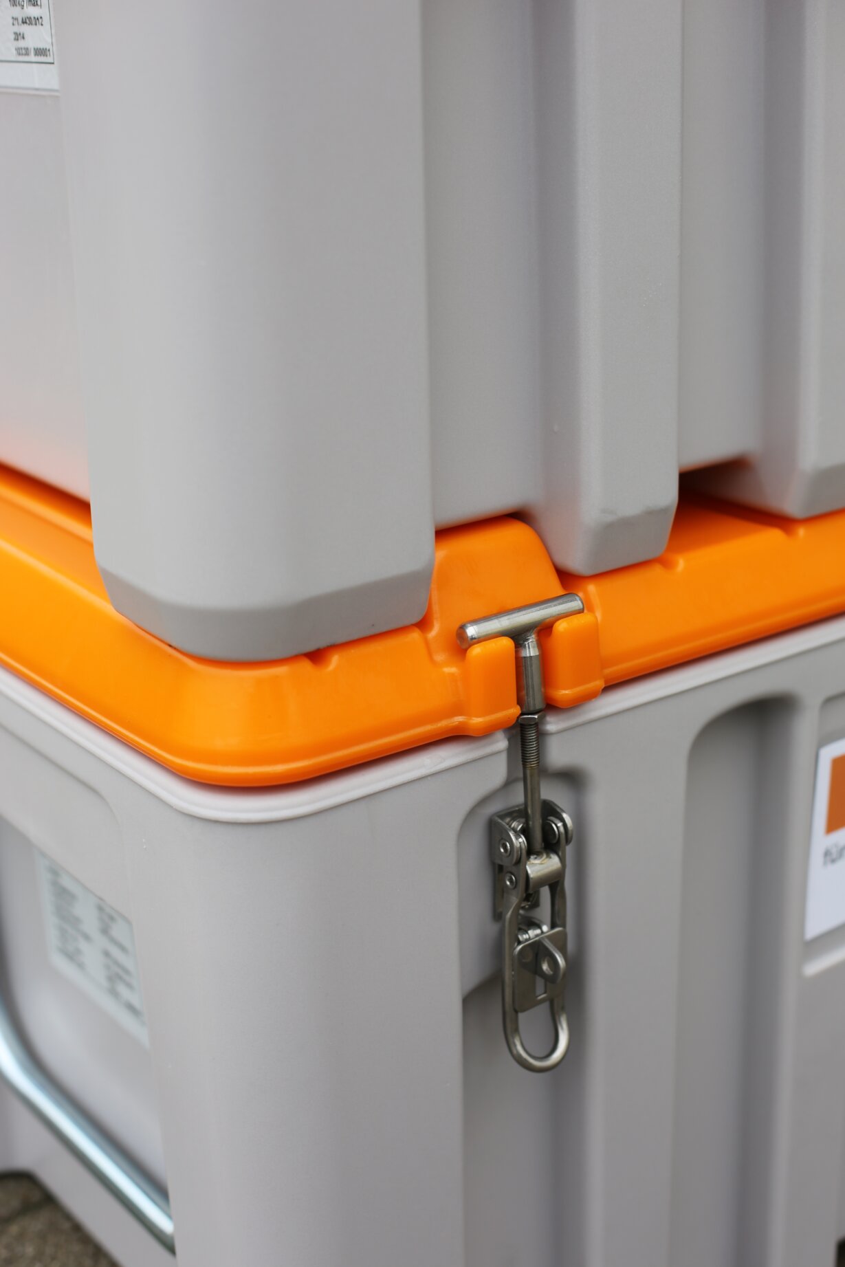 cemo Cembox 150l säilytyslaatikko harmaa/oranss