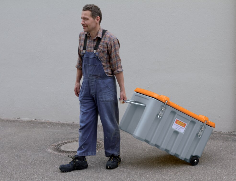 cemo Cembox 150l säilytyslaatikko harmaa/oranss
