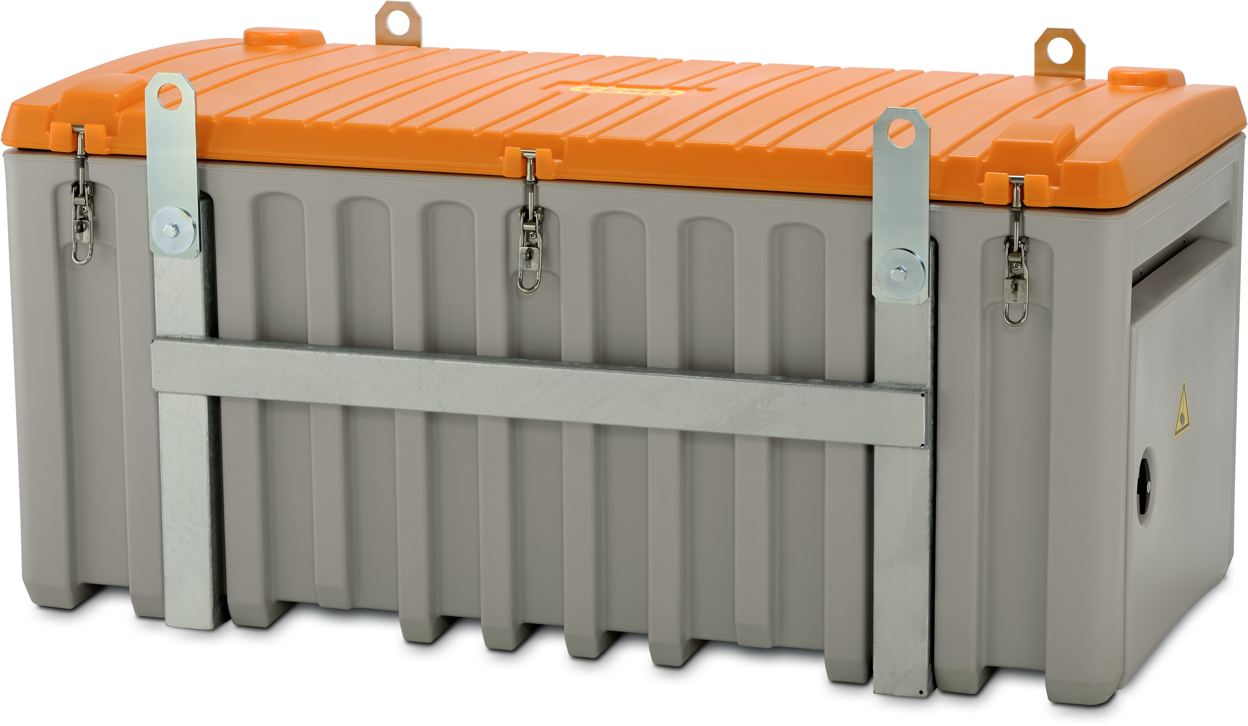 cemo Cembox 750l säilytyslaatikko harmaa/oranss