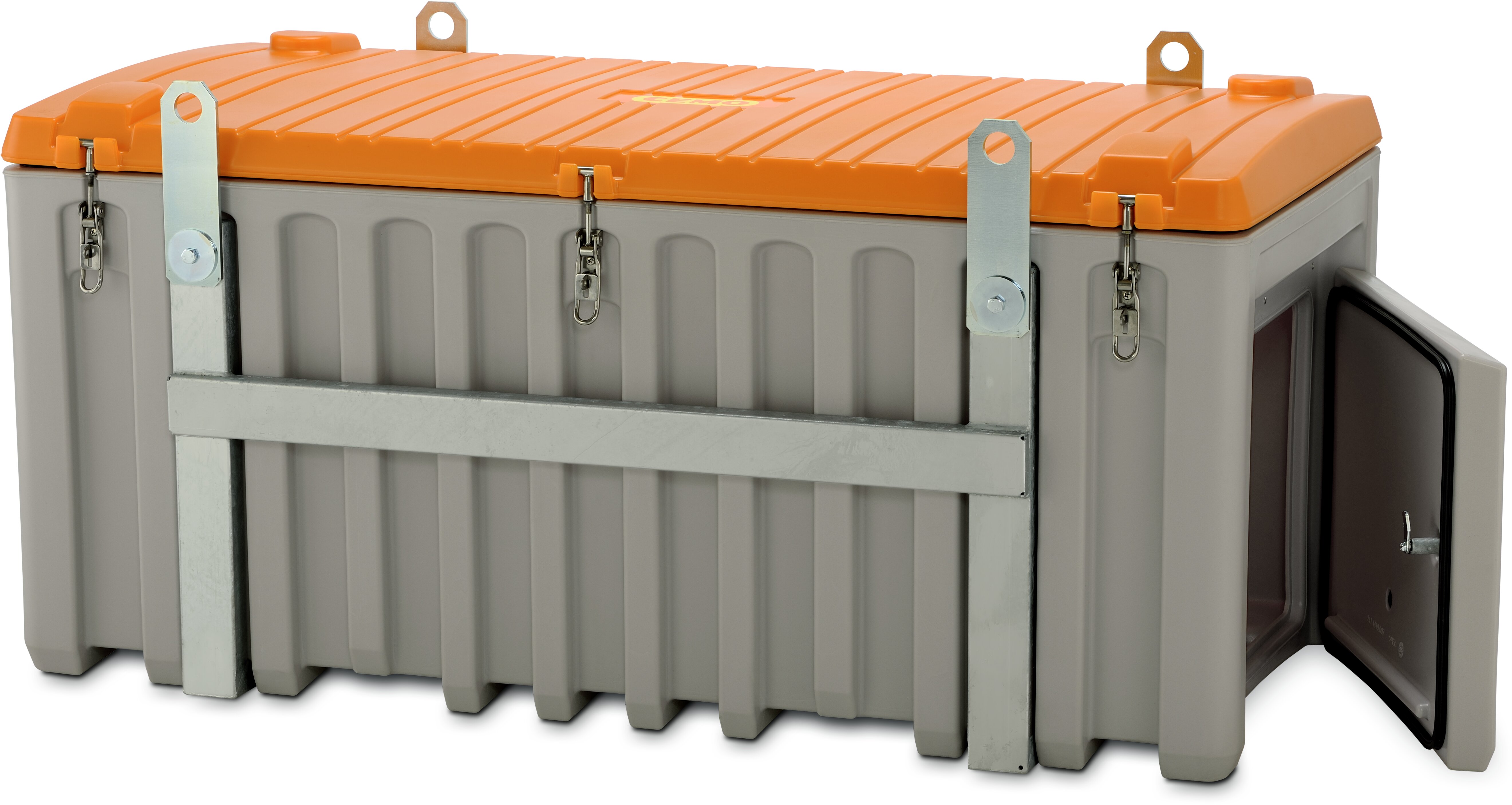 cemo Cembox 750l säilytyslaatikko harmaa/oranss
