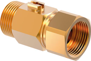 uponor Sulkuventtiili uponor 3/4x3/4 uk/sk mutteri em