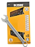 COMBINATION SPANNER SET IRONSIDE 6-19MM