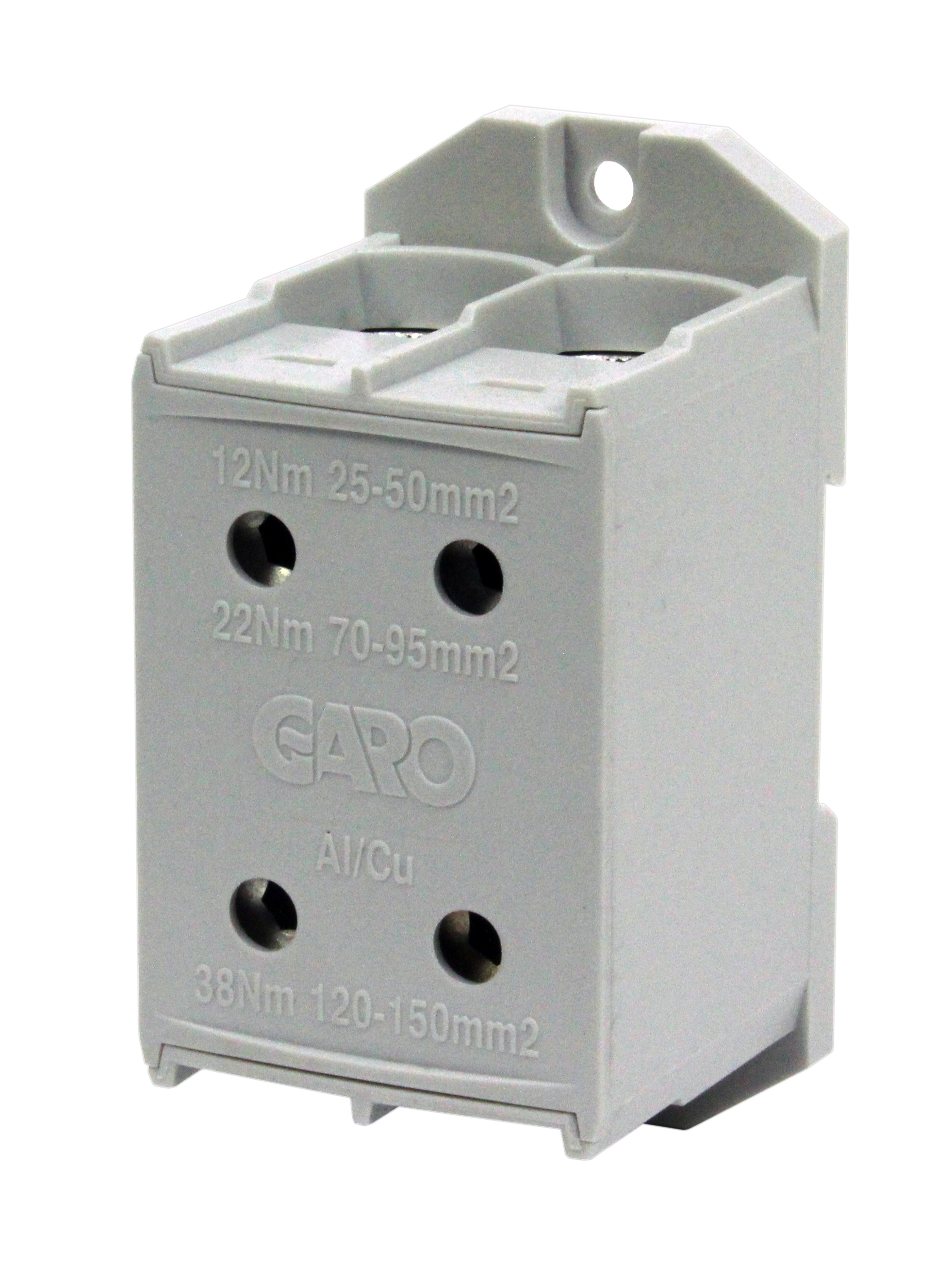 PLINT GRÅ 25-150MM² AL/CU 2P