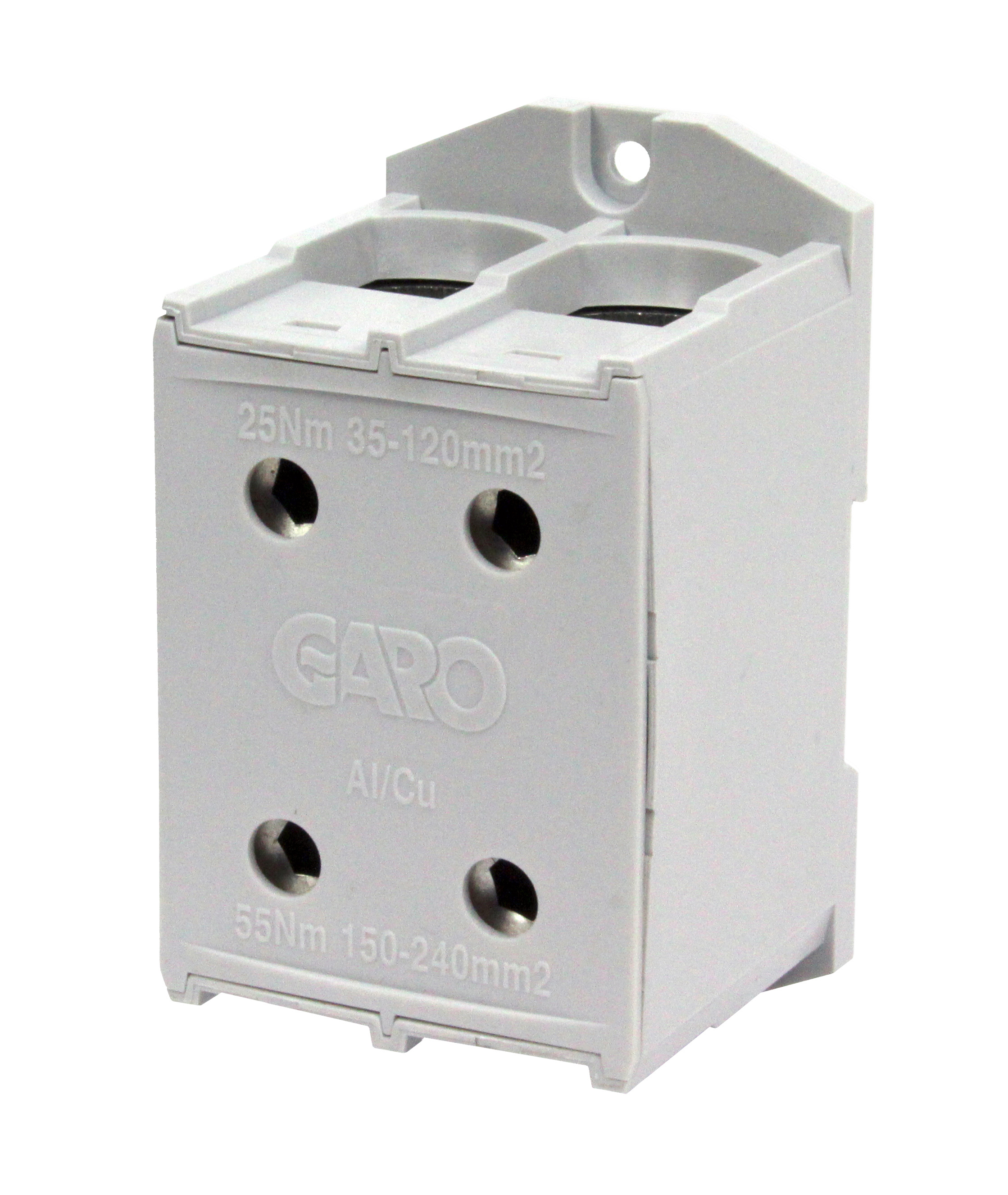 PLINT GRÅ 35-240MM² AL/CU 2P