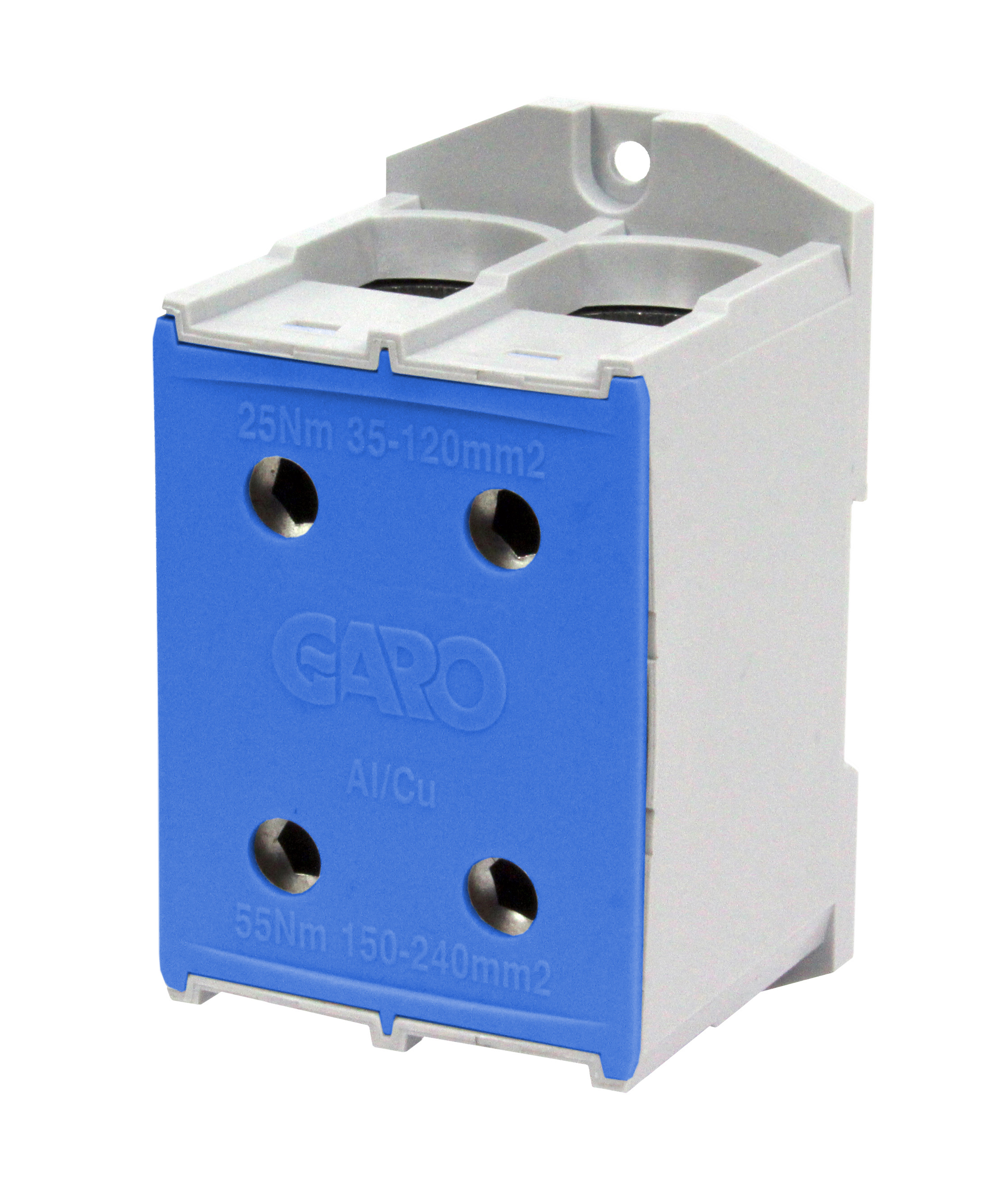PLINT BLÅ 35-240MM² AL/CU 2P