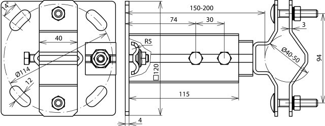 dehn+söhne Maadoitustarvike dehnlightning wb d40.50 v150.200 v2a
