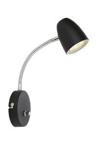 aneta lighting Sandnes vegglampe svart gu10 led