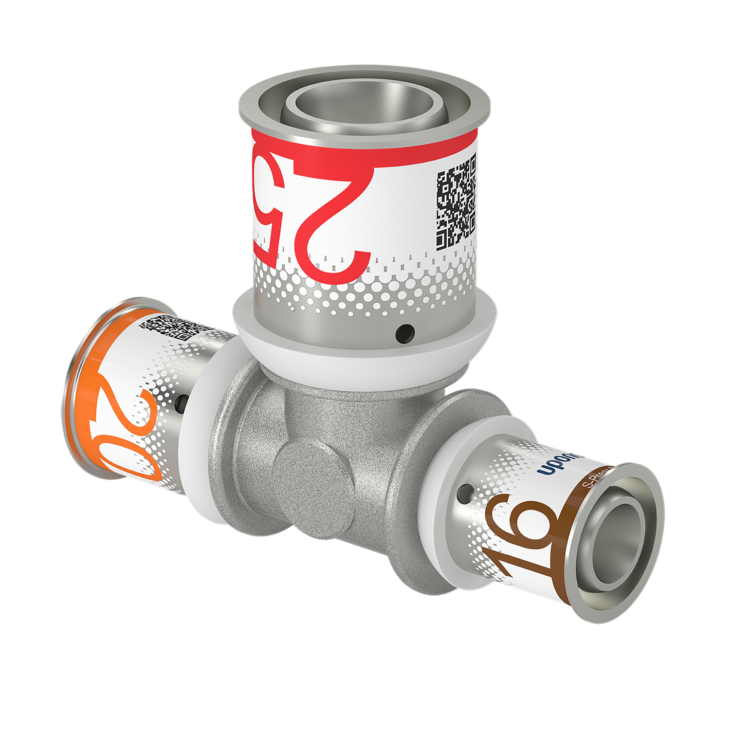 uponor Kompo t-haaraliitin uponor 20x25x16 s-press plus dr