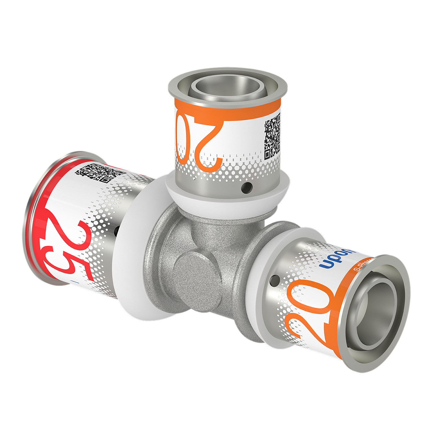 uponor Kompo t-koppling uponor 25x20x20 s-press plus dr
