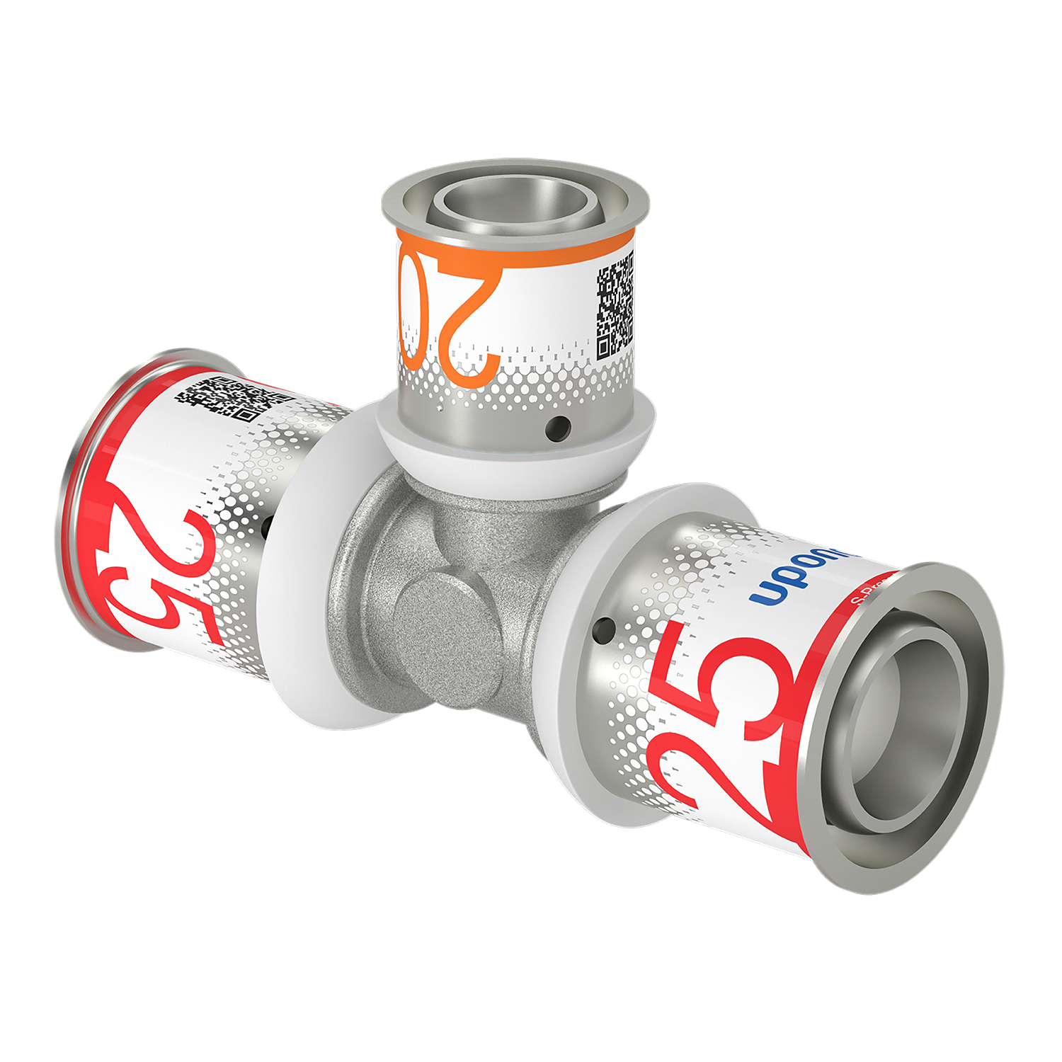 KOMPO T-HAARALIITIN UPONOR 25x20x25 S-PRESS PLUS DR