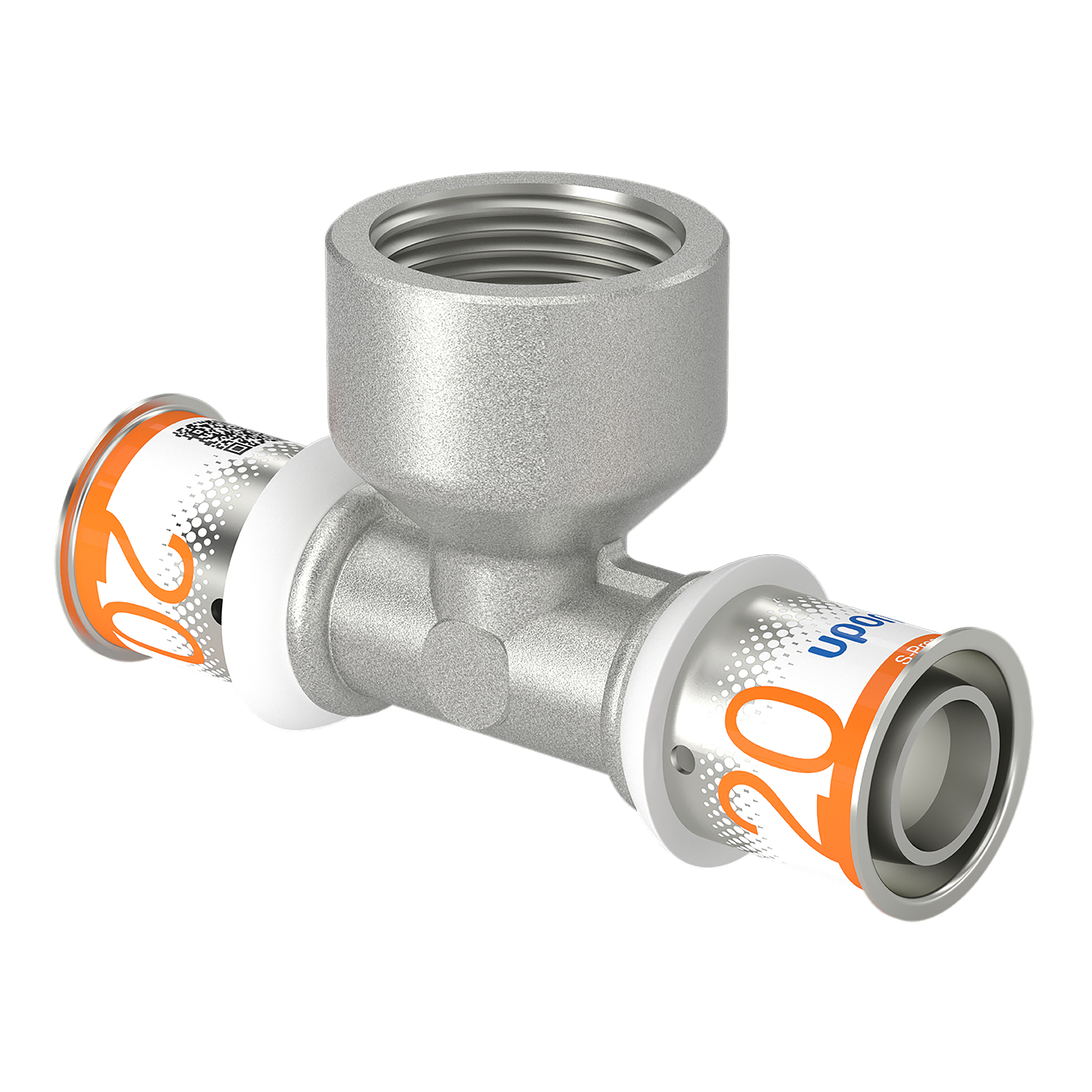 uponor Kompo t-koppling ig uponor 20x3/4x20 s-press plus dr
