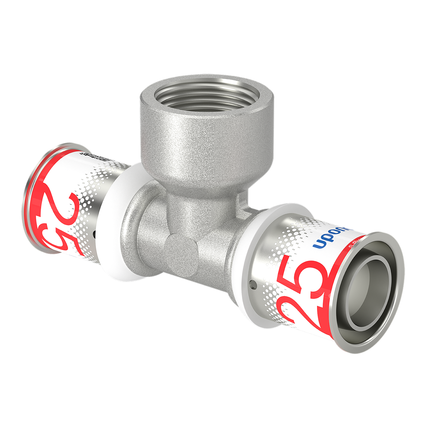 uponor Kompo t-koppling ig uponor 25x3/4x25 s-press plus dr