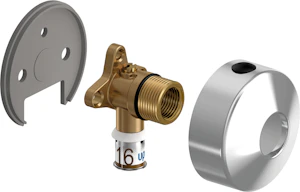 uponor Kompo väggdosa kran uponor 16x3/4-1/2 s-press plus dr