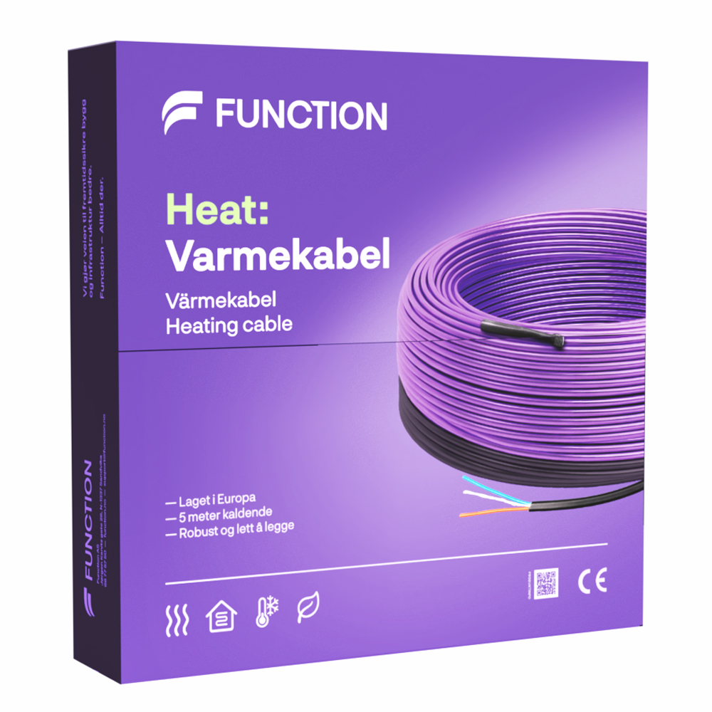 Function Heat: Varmekabel 18/160 9m