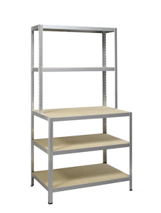 ironside Workbench with shelves ironside 2+1