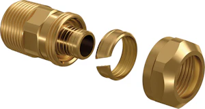 uponor Ecoflex uzgalis pn10 20x2,8-3/4" ārējā vītne