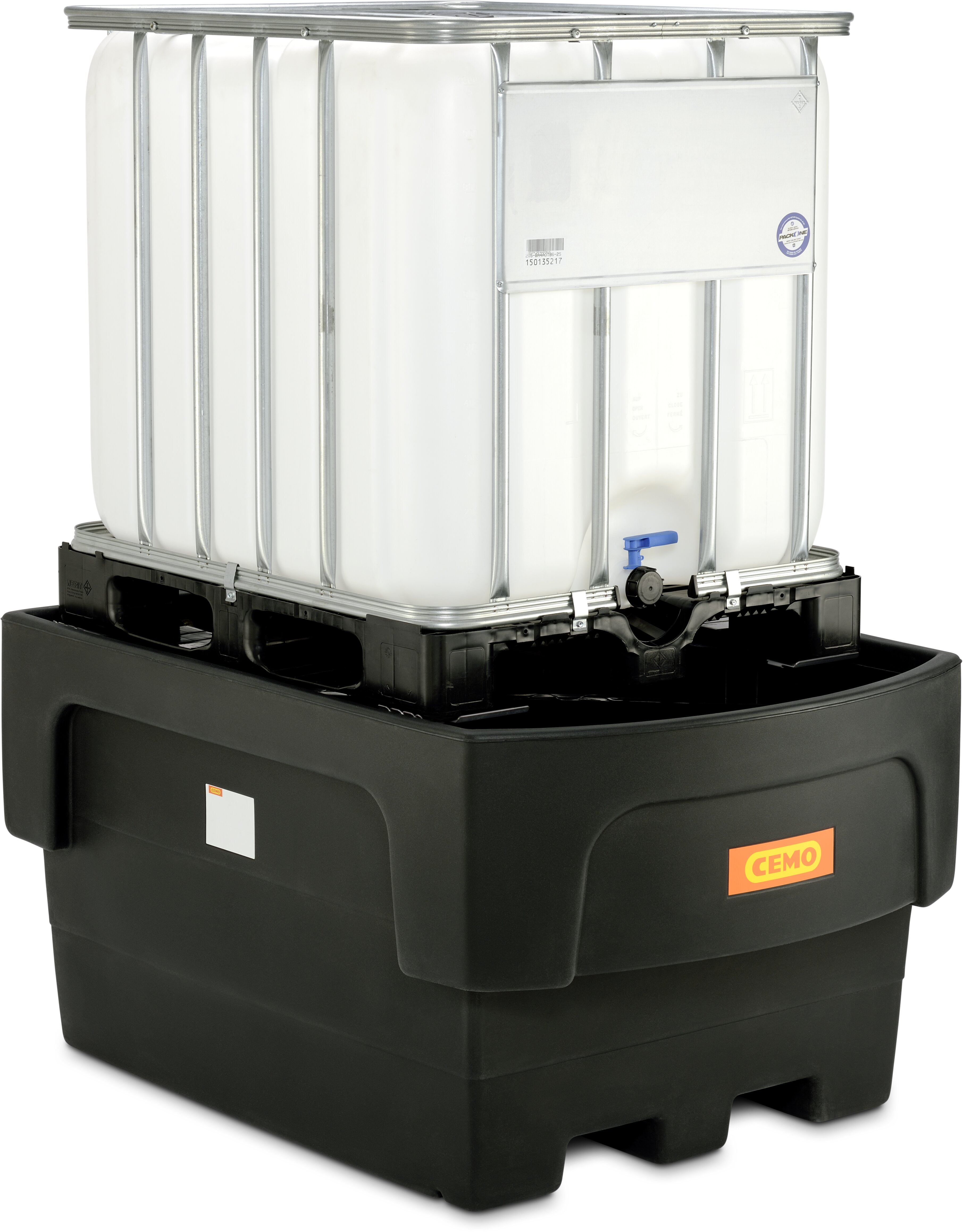 cemo Ibc spill pallet 1100/1-pe sup.cross fill attach