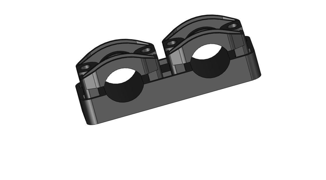 elraf Kabelfäste elraf double ko 40/2 v0 2x27-40mm (m10)