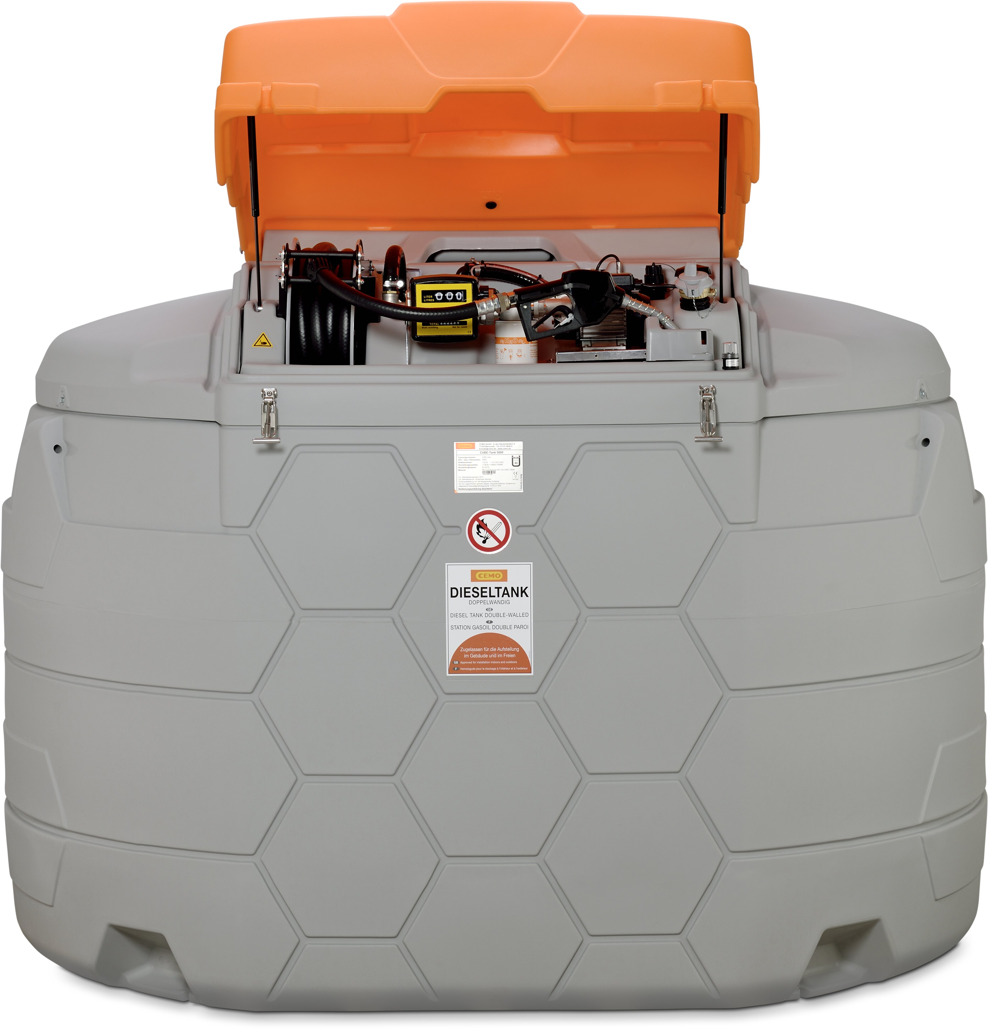 CUBE-DIESELSÄILIÖ 5 5000L ULKOKÄYTTÖÖN PREMIUM