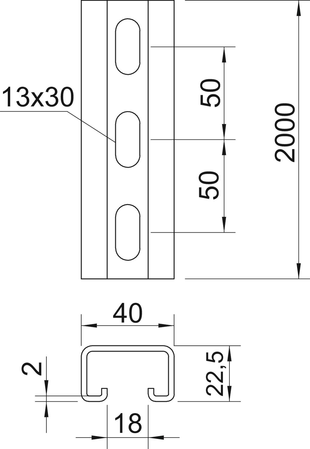 obo bettermann Skena 40x22 vfz