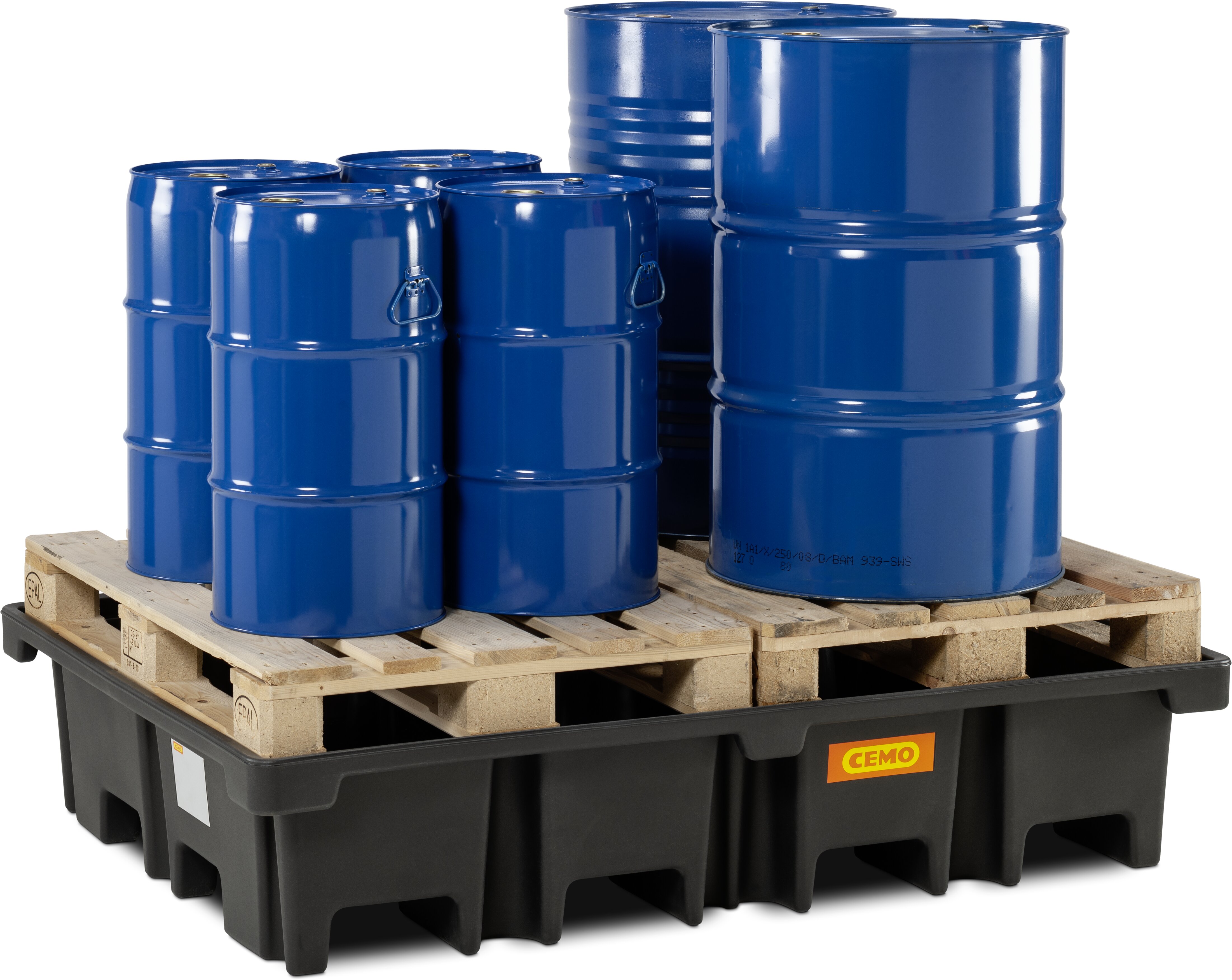 PE SPILL PALLET 425/4 WITHOUT GRATE