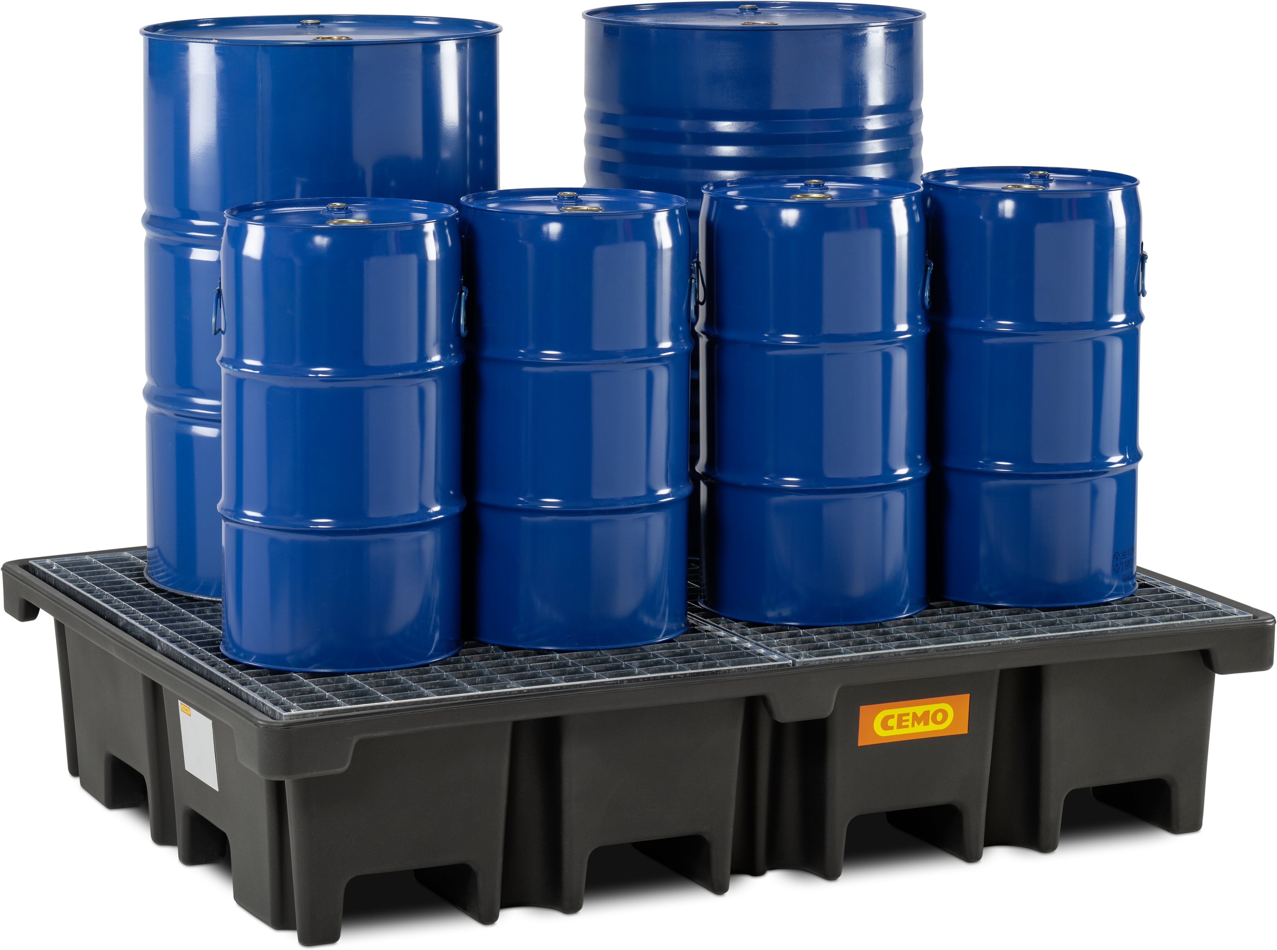 PE SPILL PALLET 425/4 STEEL GRATE