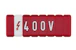 abb Merkeskilt rødt ''400v'' um nhp 300239r0042