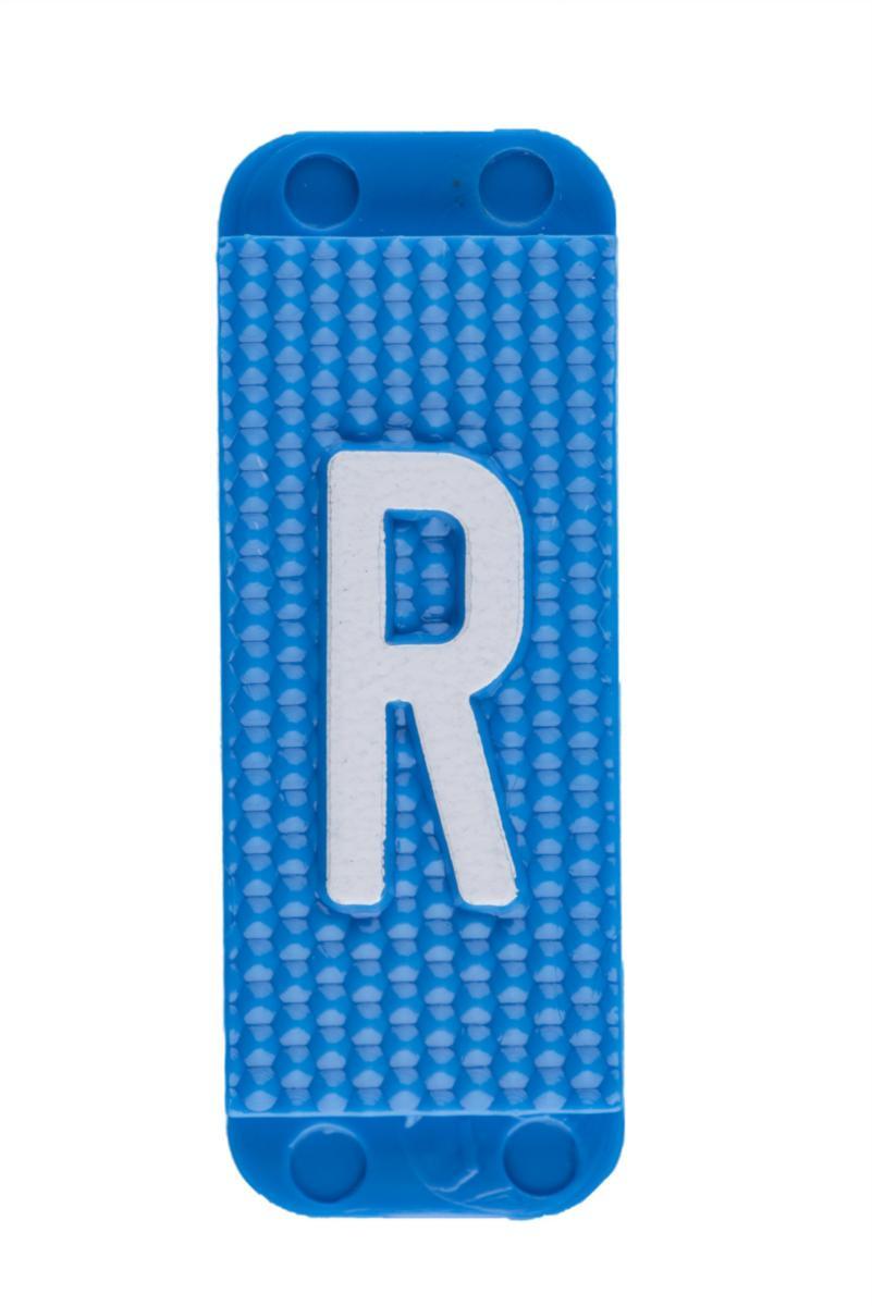 Merkeskilt Blått "R", pose á 10 stk. NHP 300239R0028