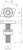 obo bettermann T-bult m10x30mm rostfri