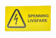 Varselskilt ''SPENNING LIVSFARE'' 1SEP408609P001