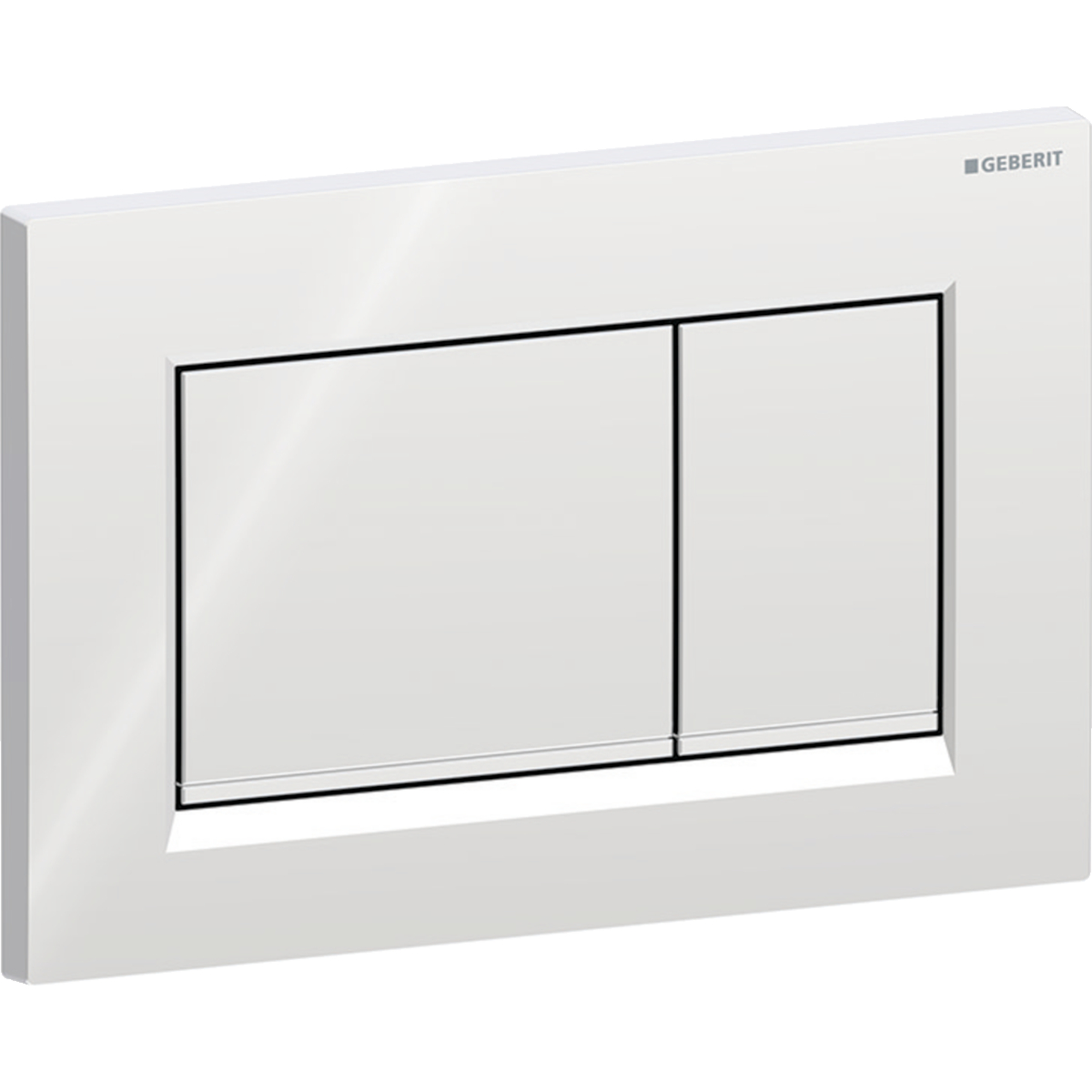 TRYCKPLATTA GEBERIT SIGMA20 KANTIG KROM/MATTKROM