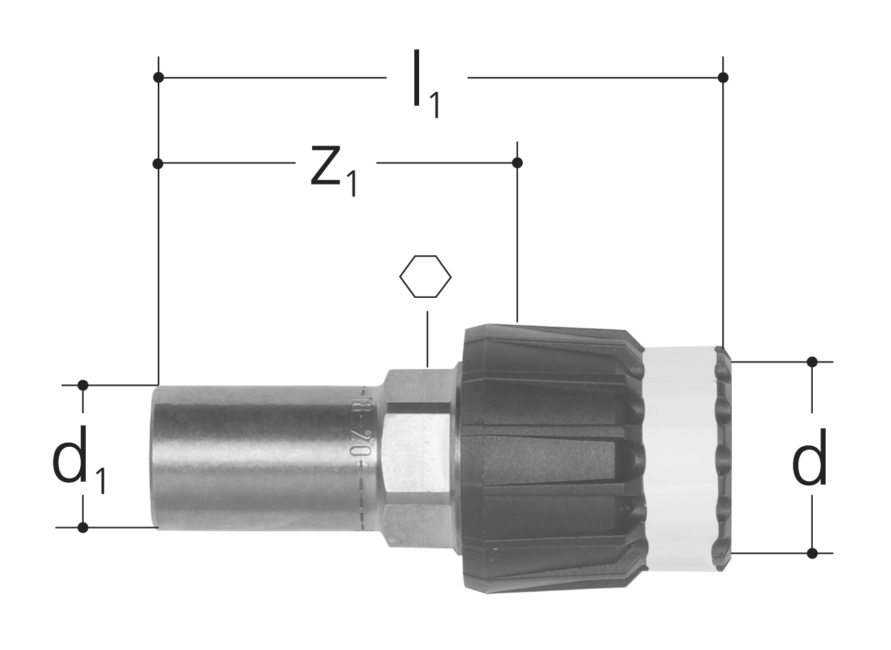 ML ADAPTER GF 20x22 CU-PIPE