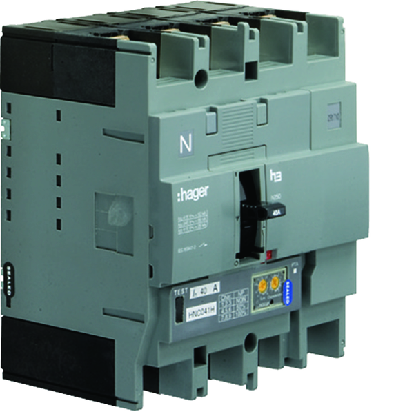 hager Effektbryttare kompakt 4p 0% 63-80-100a 70ka